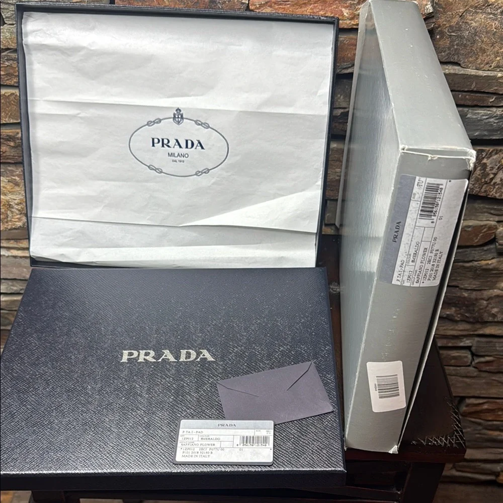 Prada Saffiano Flower Ipad/ Tablet Case